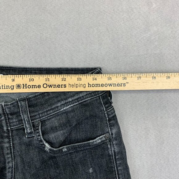 True Religion Westbrook Mens Jeans 28 Gray Distressed Rocco Relaxed Skinny 28x30 - Picture 8 of 15